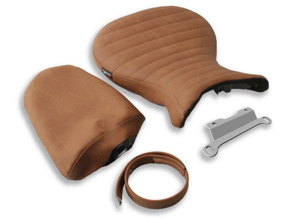 BMW - R NINE T SCRAMBLER 2016-18 - World Sport Performance Seat with Premium hand-sewn tan seat covers.
